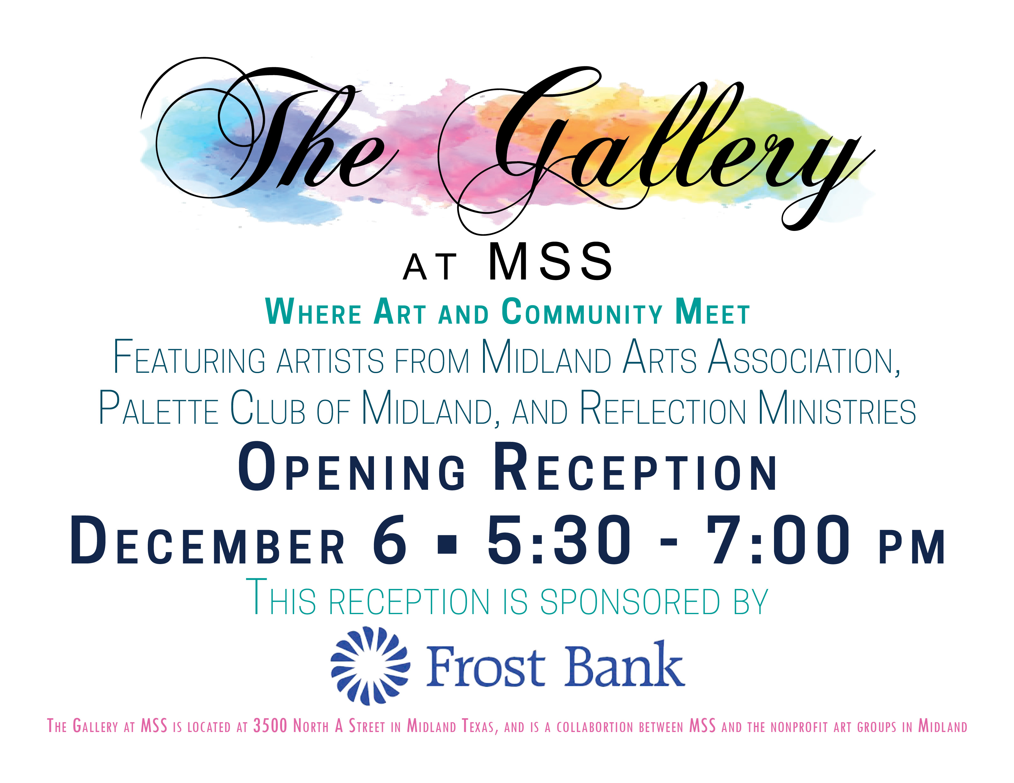 The Gallery at MSS Invitation